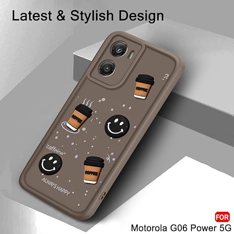 SNP- Back Cover Case for iQOO Neo 10 5G | Cute Fun Cartoon 3D Smiley Coffee Case | Full Camera Protection | Shockproof Back Cover Case for iQOO Neo 10 5G (Silicone, BROWN) - Image 2
